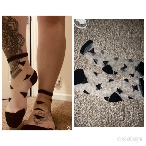 Black Triangle Socks