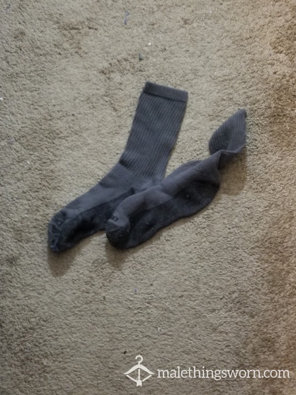 DIRTY Black Work Socks (size 15, Worn)