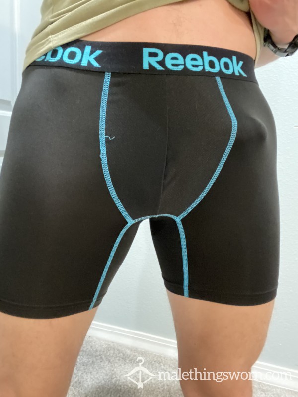 Black/Blue Reebock Compression Shorts