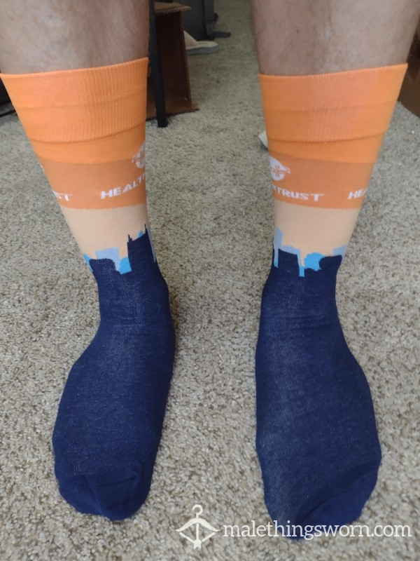 Blue And Orange Business Socks