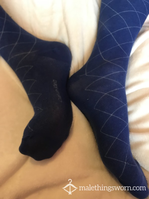 Blue Calvin Klein Thin Socks