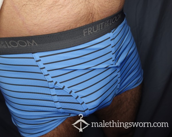Blue Striped Briefs (Extra Wear Days Available)