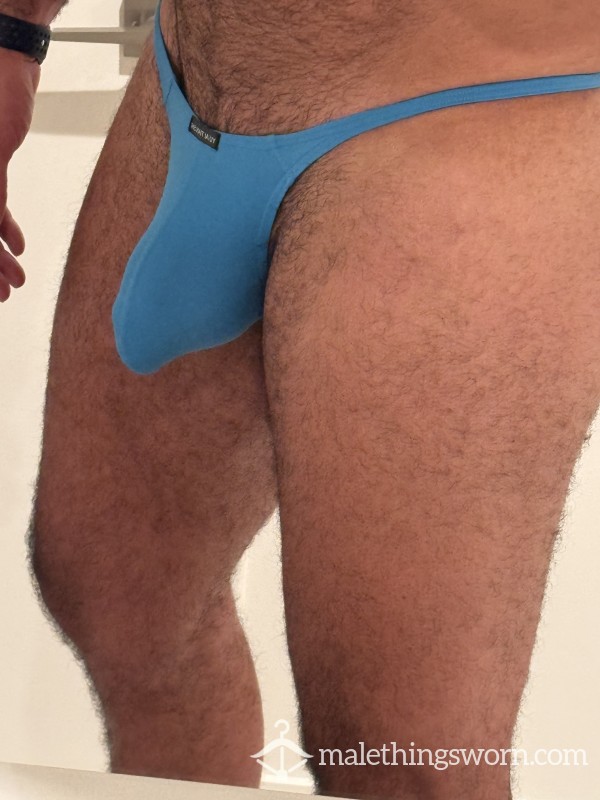 Blue Thong Size L