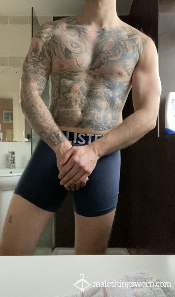 Blue With Black Trim Hollister Boxers