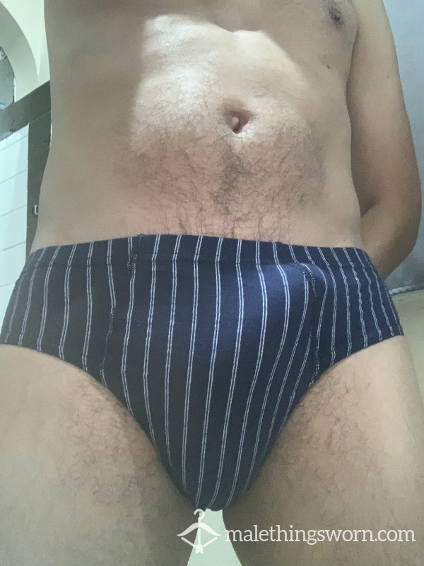 Blue/White Striped Underwear