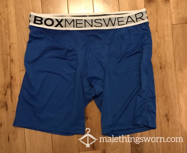 BOX Menswear Blue Compression Shorts (L) Ready To Be Customised For You!