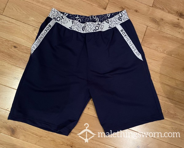 BOX Menswear Navy Bed Shorts Pajamas Pyjamas (S/M) Ready To Be Customised For You!