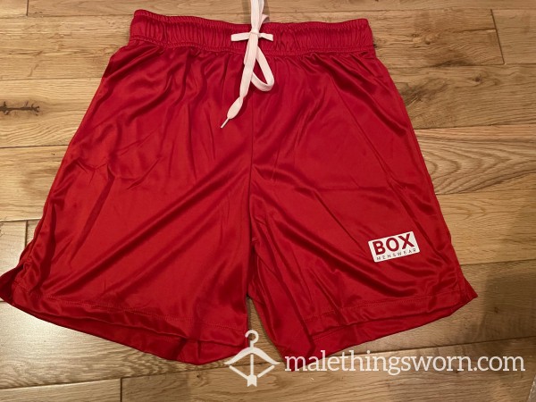 BOX Menswear Red Football Soccer Shorts (S) Ready To Be Customised For You! photo