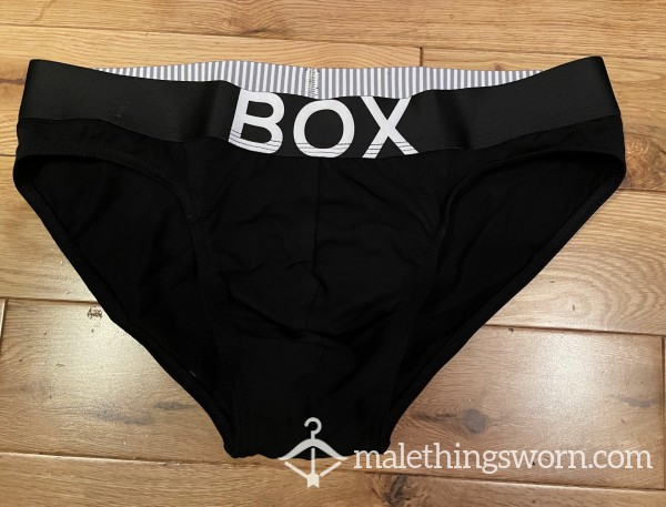 BOX Menswear Tight Fitting Black Briefs (M) Ready To Be Customised For You!