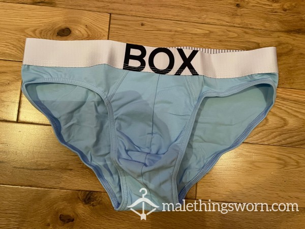 BOX Menswear Tight Fitting Blue Briefs (M) Ready To Be Customised For You!