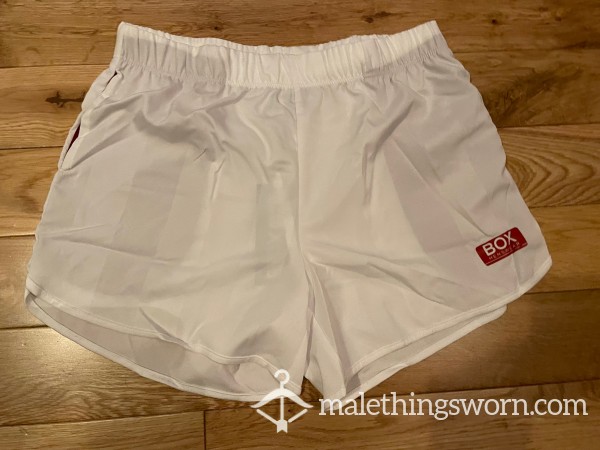 BOX Menswear White Football Soccer Shorts (S) Ready To Be Customised For You!