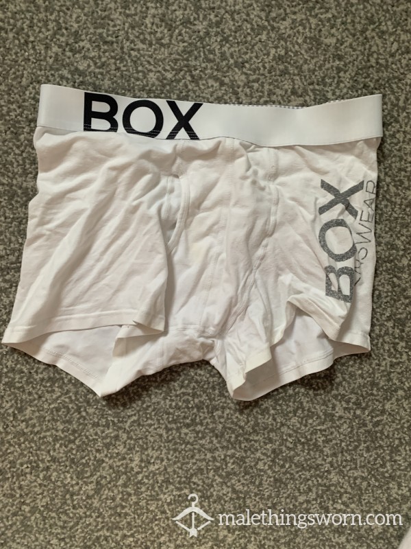 Box Size S White Boxer Briefs
