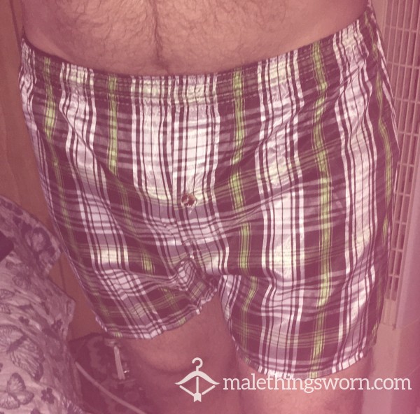 Green Striped Boxers