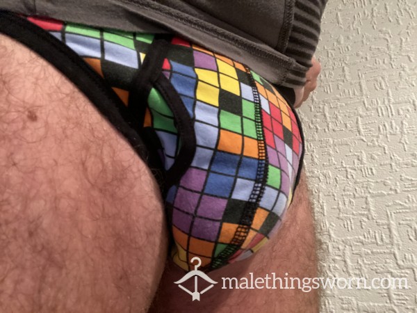Brief Rubik’s Cube Pattern. Silky Feel. Worn These Loads And Love The  Feel On My Bum And Fit Really Well