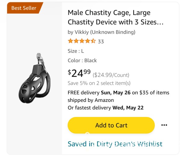 Buy Me A Cock Cage