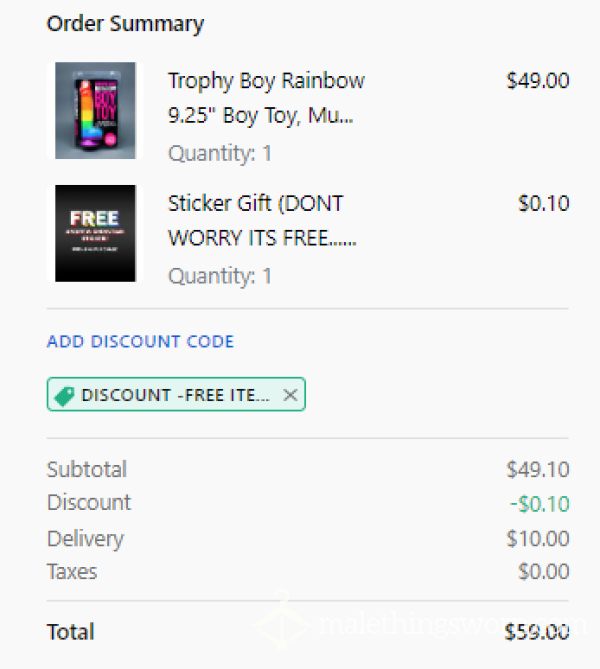 Buy Me A Rainbow🏳️‍🌈 Dildo🍆!! Comes With A Video Of Me Playing With It RAW In My ASS 🍑 And Then Will Be Shipped To You Immediately Afterwards! 📬📦📮