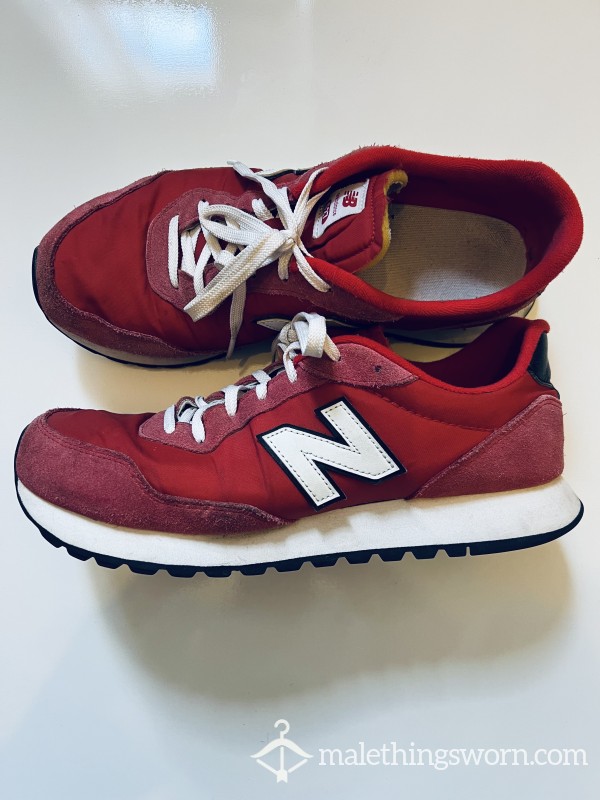 BW RED NEW BALANCE TRAINERS