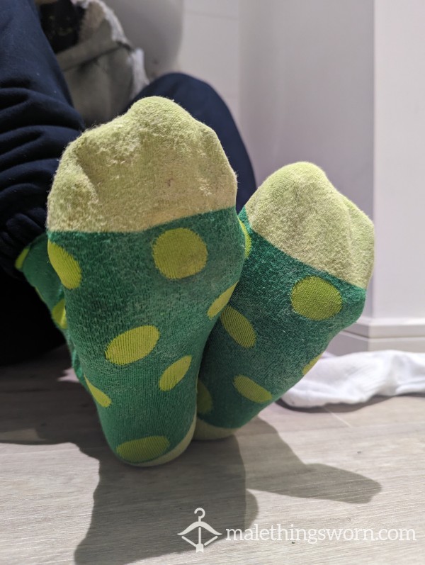 CAKED Cum Socks- Heavily Used 💦