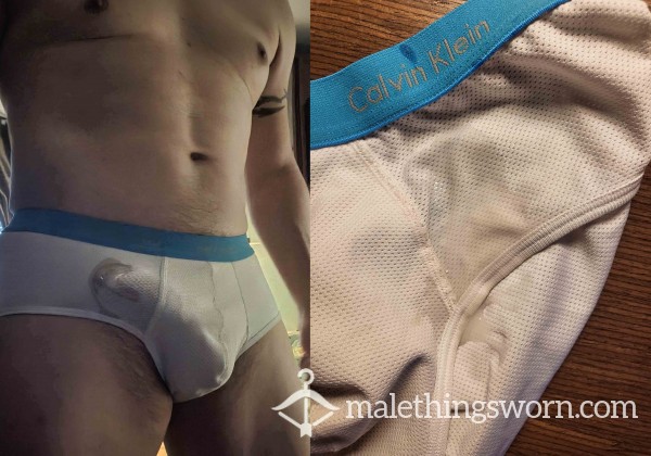 (SOLD) Calvan Klein Well-Worn White Underwear