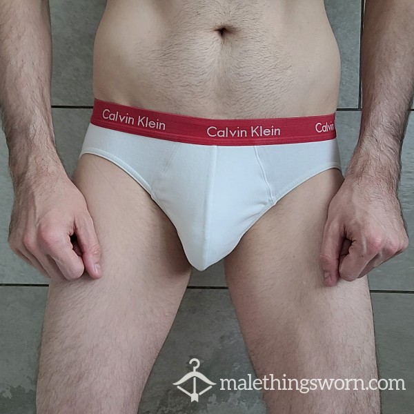 Calvin Klein Pro Stretch Mens Hip Brief - Small, White