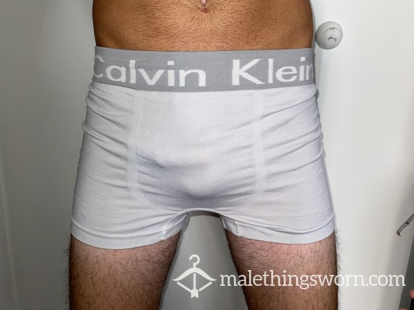 Calvin Klein Tight White Boxer Briefs Size Small, Used & Smelly