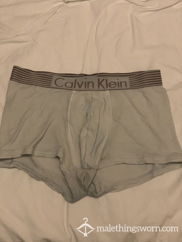 Calvin Klein White Boxers - Size M