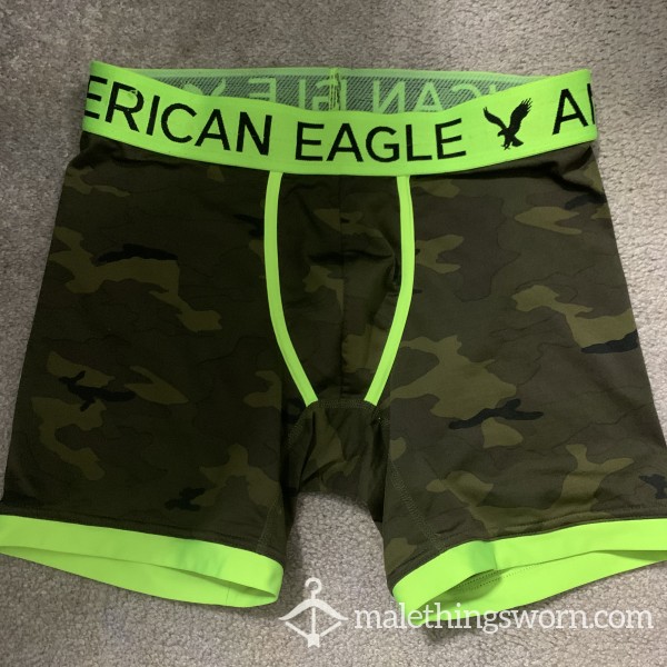Camo Neon Green American Eagle Boxer Briefs Size Small