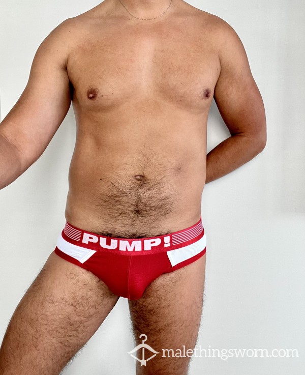 CANADA DAY Colors! 🇨🇦Red&White Pump Briefs! Size S