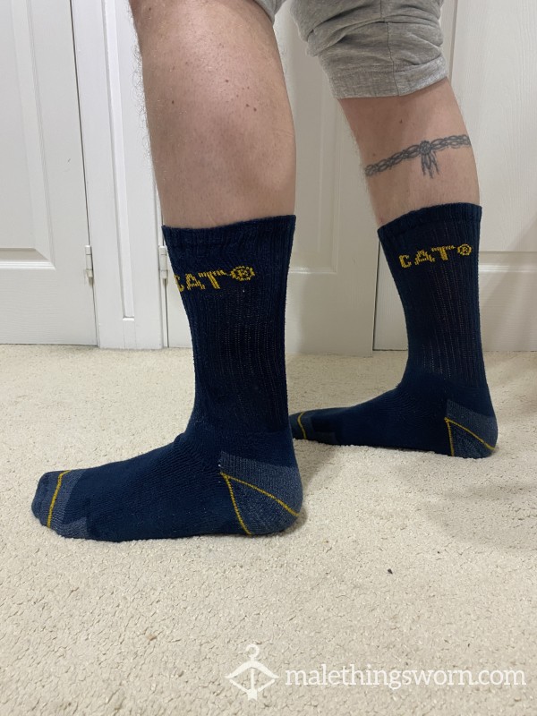 CAT Worn Stinky Navy Socks