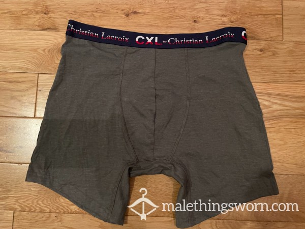 Christian Lacroix CXL Grey Boxer Shorts (M)- Ready To Be Customised For You