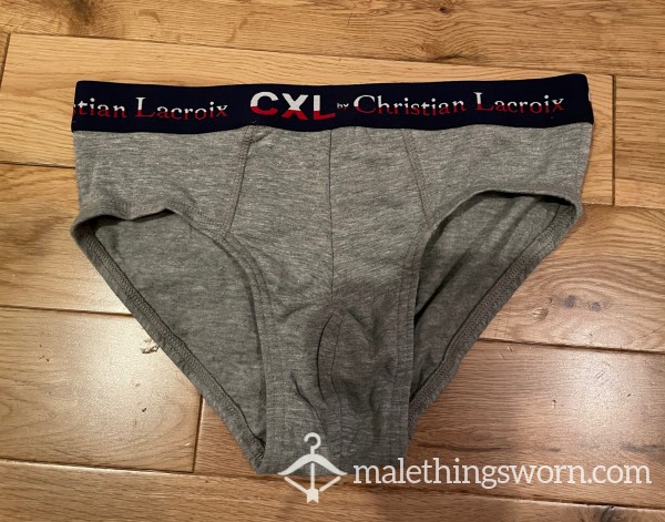 Christian Lacroix CXL Grey Briefs (S) Ready To Be Customised For You! photo