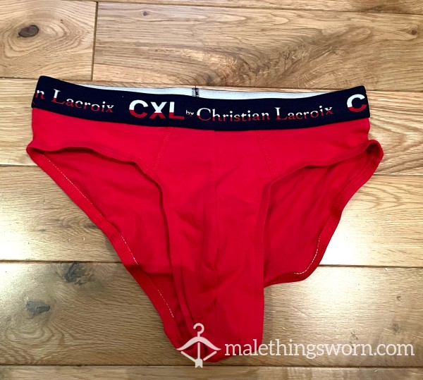 Christian Lacroix CXL Red Briefs (S) Ready To Be Customised For You!