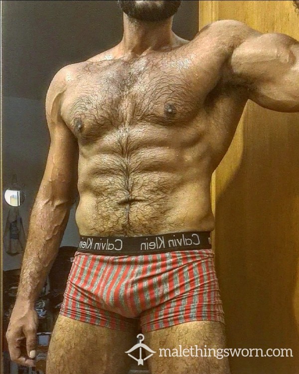 Ck Stripped Underwear Musky Sweat Drenched