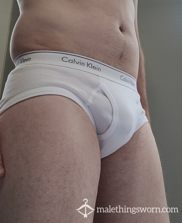 Classic White Calvin Klein Briefs - SM