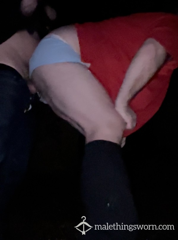 Closet Chubb Daddy Fucked Through The Leg Of His Blue Y Fronts Late Night Outdoor
