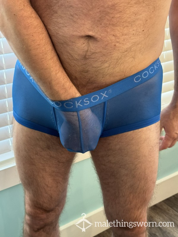 CockSox Sheer Blue Boxer Brief - XL
