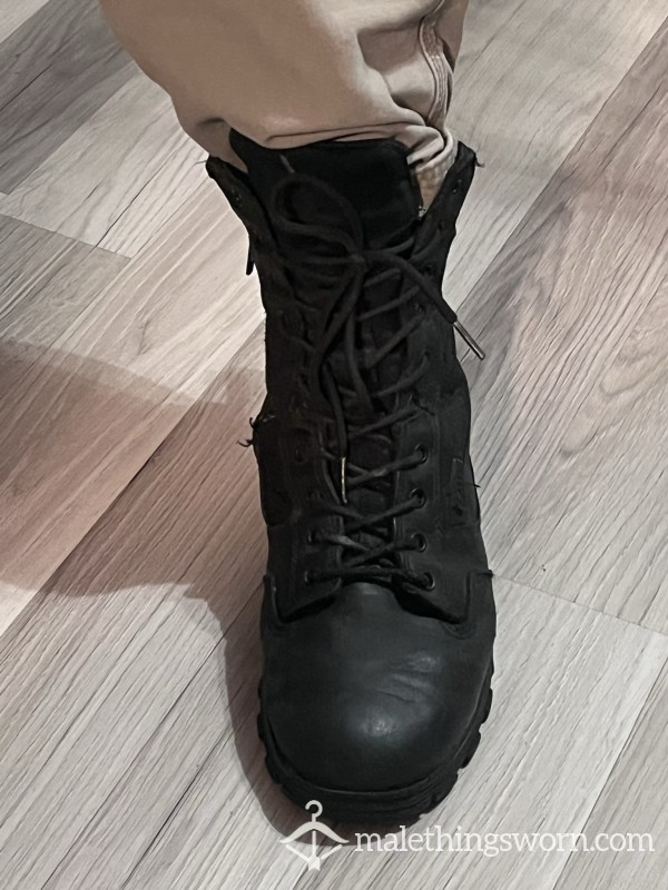 Combat-style Boots, Well Worn