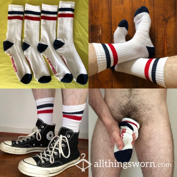 Converse White Stripe Socks