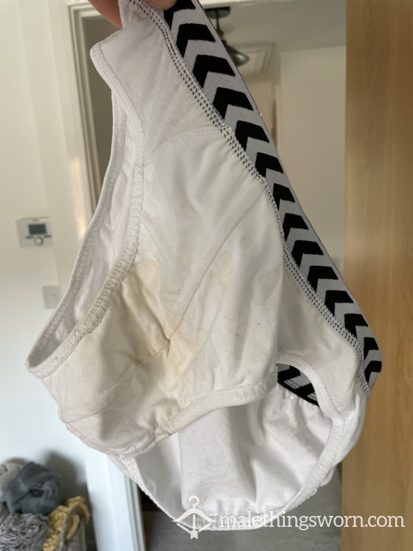 Couples Worn Cum Rag Briefs - Worn And Used To Mop Up After Sex