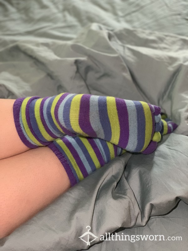 Cozy Striped Toe Socks