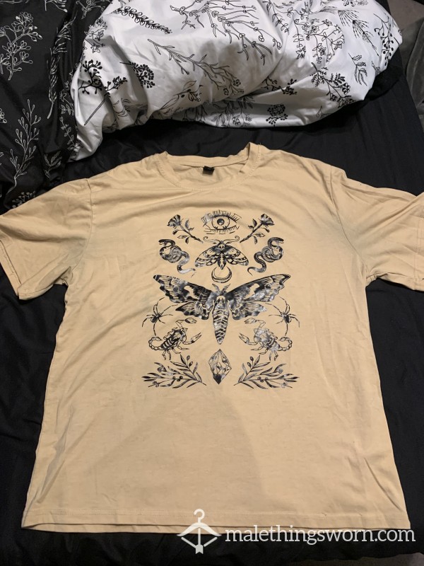Cream Colored Moth T-Shirt