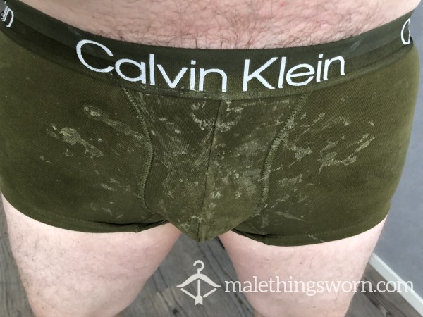 *SOLD* Creamy And Filthy Calvins 😏🔥🤤 (2 Guys/2months Worn)