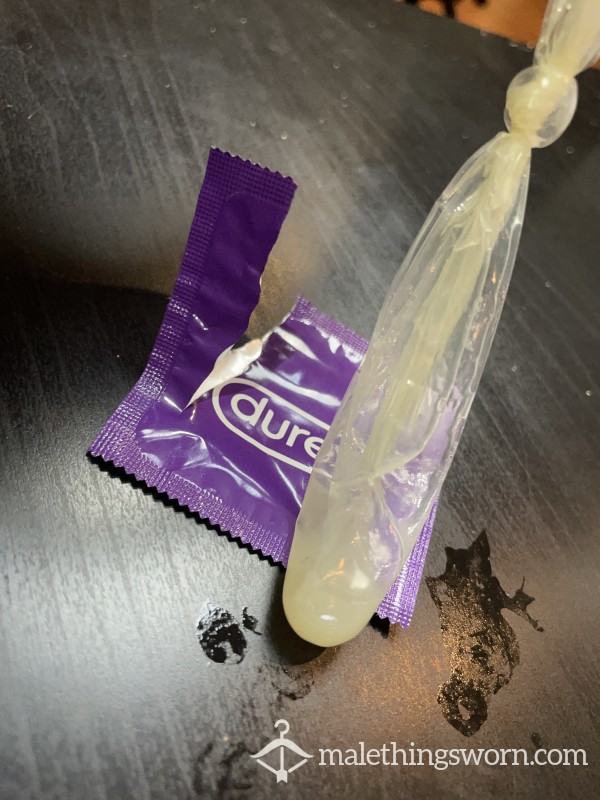 Cum Filled Condom - Fresh And Sealed