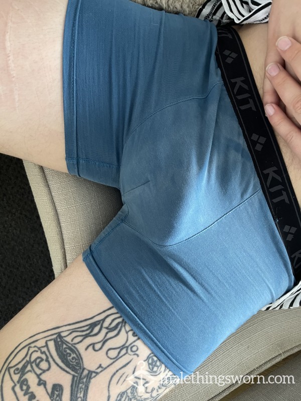 Cum Filled, Used Blue Underwear.