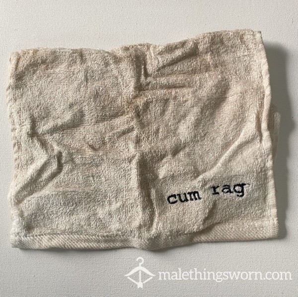 Cum Rag Nicely Soaked In Many Loads Of Cum - Smelly!