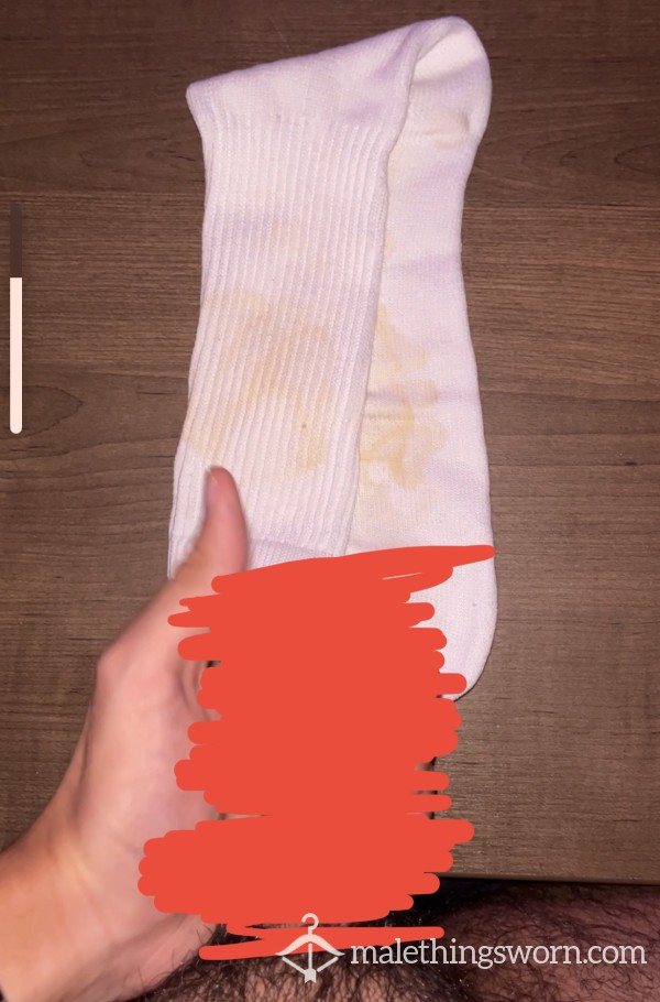 Cumming On A Sock I've Been Working On
