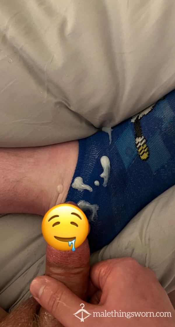 Cumming On My Donald Duck Sock While Wearing It