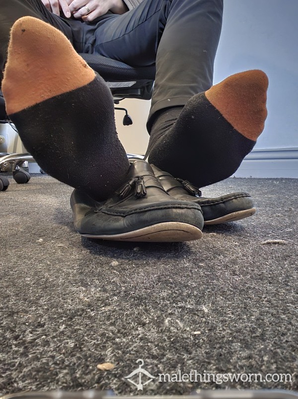 Custom Black Office Socks