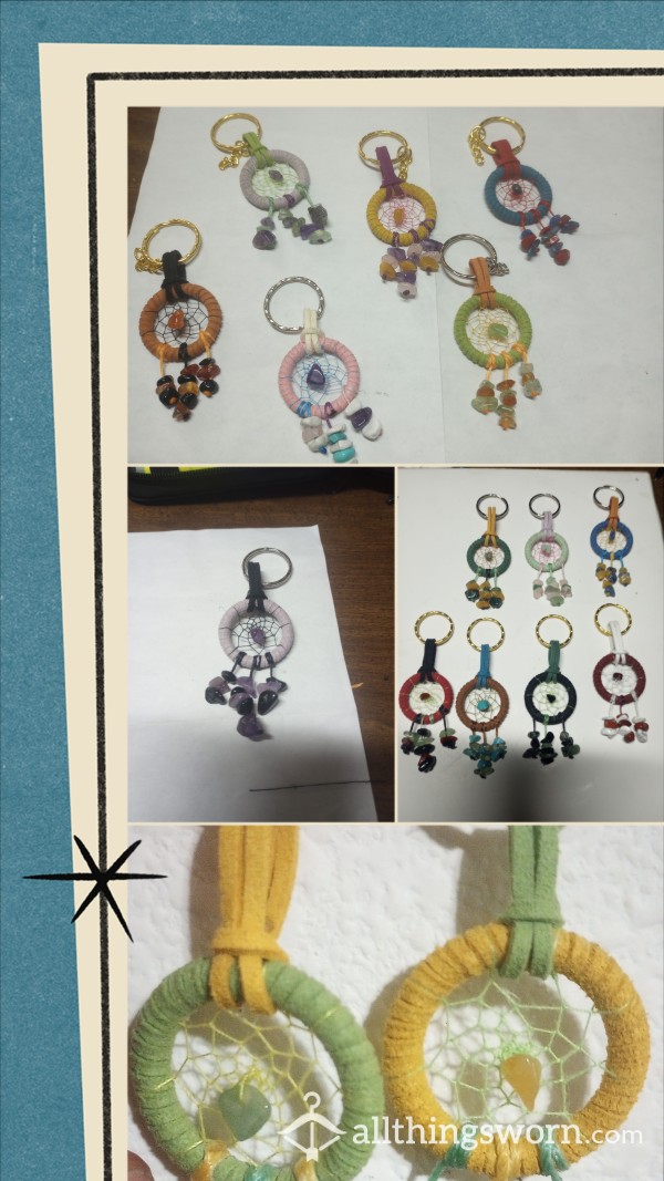 Custom Handmade Dreamcatcher Earrings And Keychains