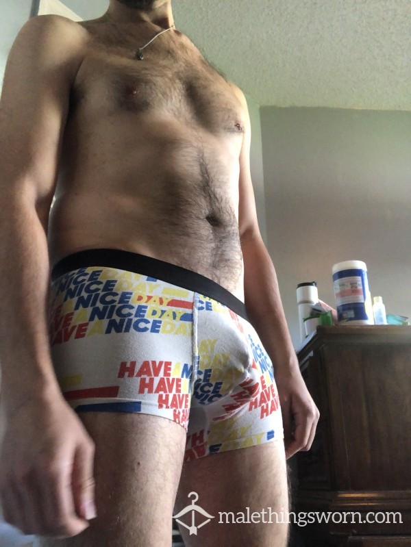 CUSTOMIZE Me Undies (m) Have A Happy Day